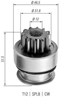 Pinion, starter